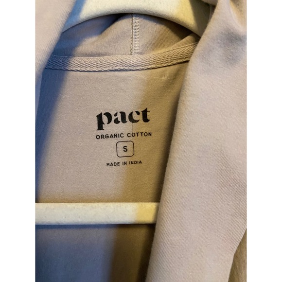 Pact Airplane Cardigan Open Front Long Sleeve Organic Cotton Size Small - Picture 2 of 7